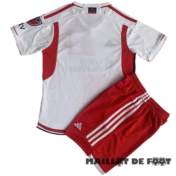 Foot Maillot Pas Cher Exterieur Conjunto De Enfant New England Revolution 2023 2024 Blanc Rouge