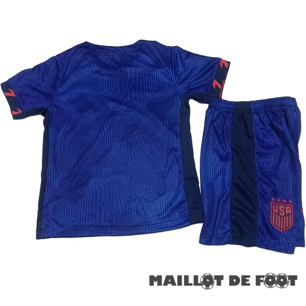 Foot Maillot Pas Cher Exterieur Conjunto De Enfant États-Unis 2023 Bleu