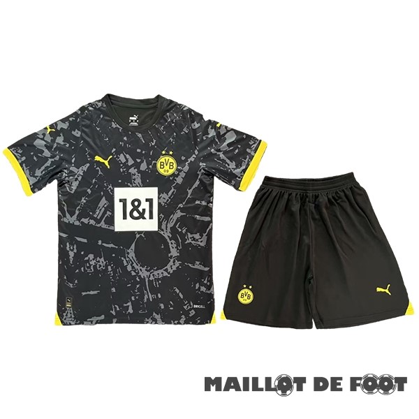 Foot Maillot Pas Cher Exterieur Conjunto De Homme Borussia Dortmund 2023 2024 Noir