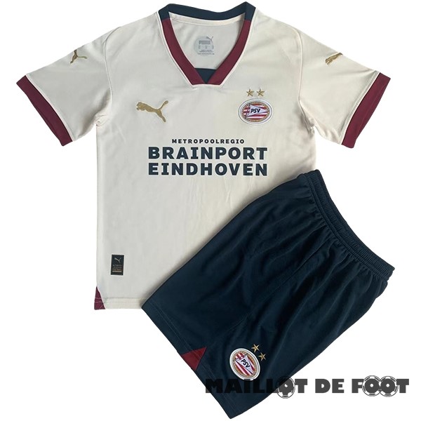 Foot Maillot Pas Cher Exterieur Conjunto De Homme Eindhoven 2023 2024 Jaune