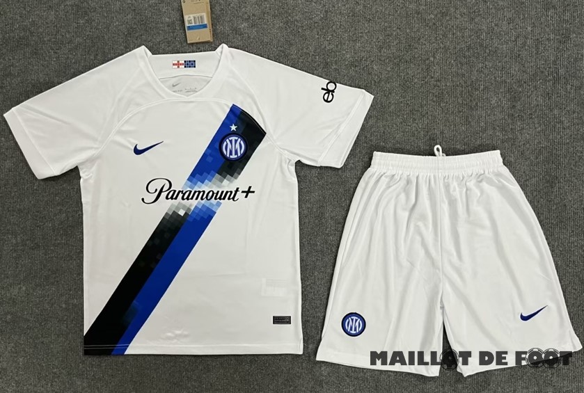 Foot Maillot Pas Cher Exterieur Conjunto De Homme Inter Milán 2023 2024 Blanc