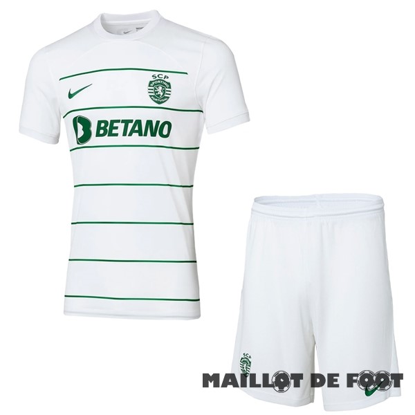 Foot Maillot Pas Cher Exterieur Conjunto De Homme Lisboa 2023 2024 Blanc