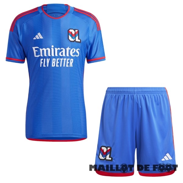 Foot Maillot Pas Cher Exterieur Conjunto De Homme Lyon 2023 2024 Bleu
