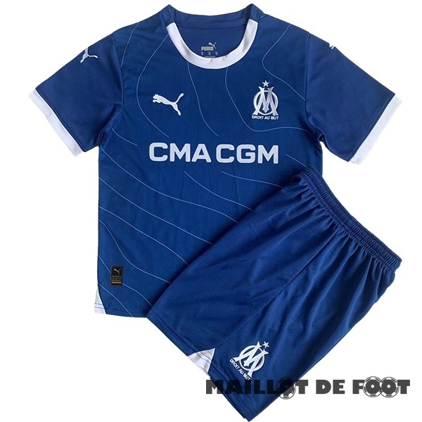 Foot Maillot Pas Cher Exterieur Conjunto De Homme Marsella 2023 2024 Bleu