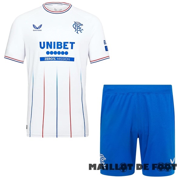 Foot Maillot Pas Cher Exterieur Conjunto De Homme Rangers 2023 2024 Blanc