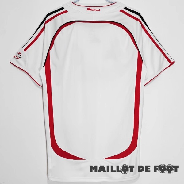 Foot Maillot Pas Cher Exterieur Maillot AC Milan Retro 2006 2007 Blanc Rouge