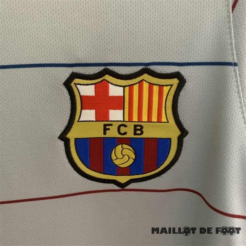 Foot Maillot Pas Cher Exterieur Maillot Barcelona Retro 2003 2005 Gris