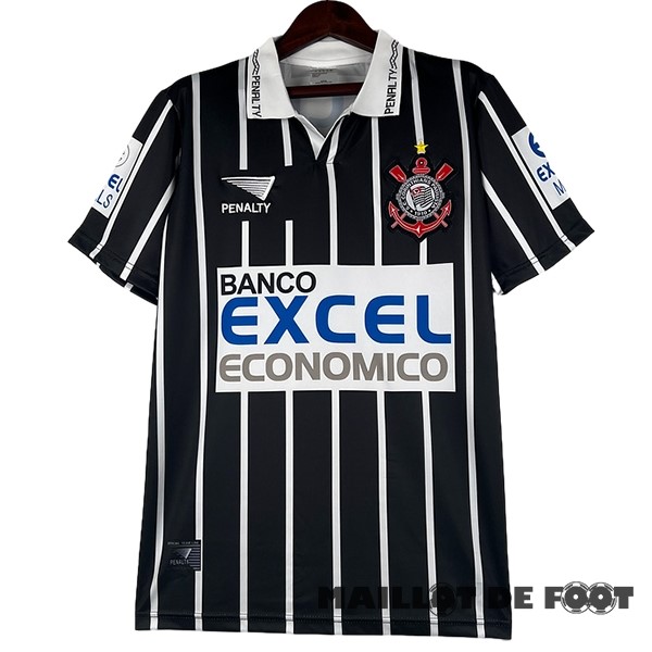 Foot Maillot Pas Cher Exterieur Maillot Corinthians Paulista Retro 1997 Noir