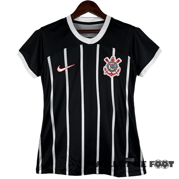 Foot Maillot Pas Cher Exterieur Maillot Femme Corinthians Paulista 2023 2024 Noir Blanc