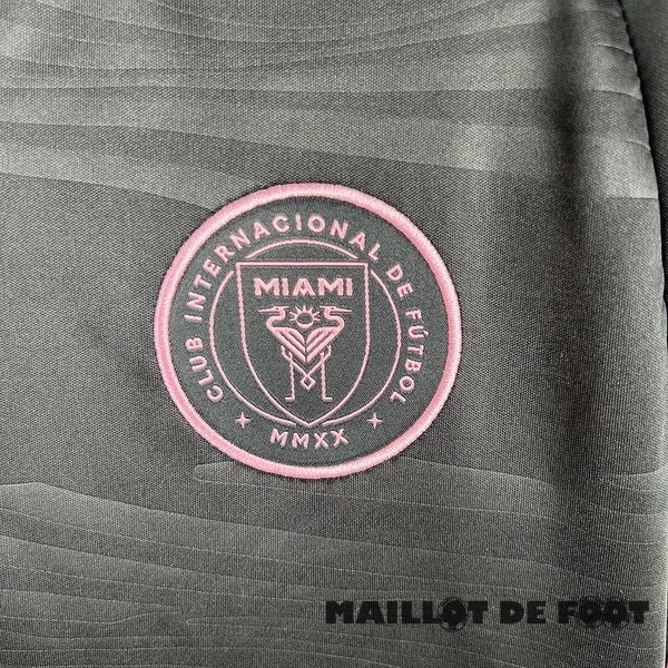 Foot Maillot Pas Cher Exterieur Maillot Femme Inter Miami 2022 2023 Noir