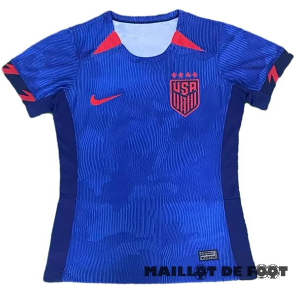 Foot Maillot Pas Cher Exterieur Maillot Femme États-Unis 2023 Bleu