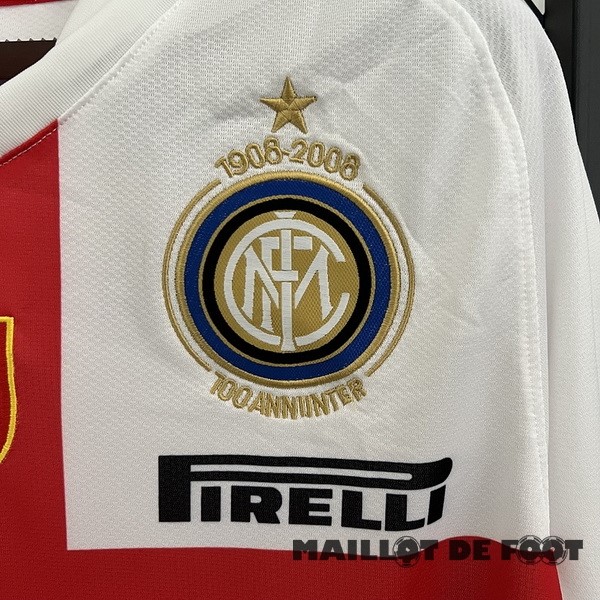 Foot Maillot Pas Cher Exterieur Maillot Inter Milán Retro 2007 2008 Blanc