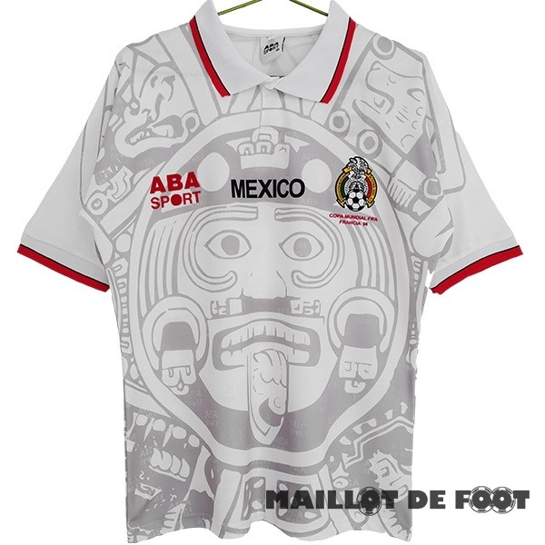 Foot Maillot Pas Cher Exterieur Maillot Mexico Retro 1998 Blanc