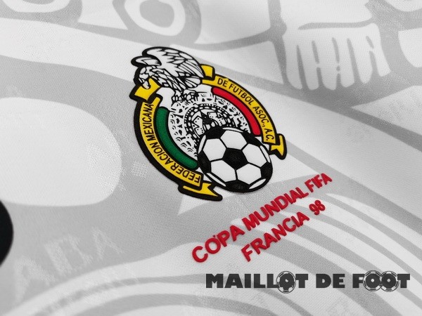 Foot Maillot Pas Cher Exterieur Maillot Mexico Retro 1998 Blanc