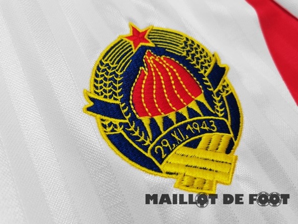 Foot Maillot Pas Cher Exterieur Maillot Yougoslavie Retro 1990 Blanc