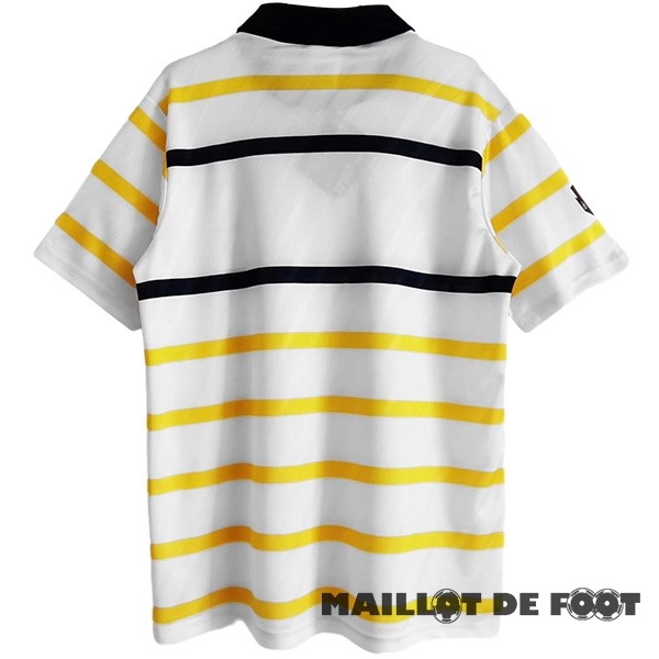 Foot Maillot Pas Cher Exterieur Maillot Écosse Retro 1988 1991 Jaune Blanc