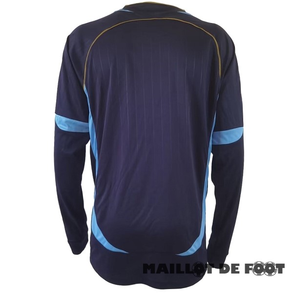 Foot Maillot Pas Cher Exterieur Manches Longues Argentine Retro 2006 Bleu
