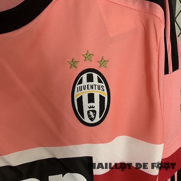 Foot Maillot Pas Cher Exterieur Manches Longues Juventus Retro 2015 2016 Rose