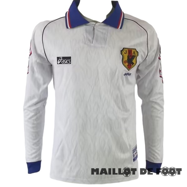 Foot Maillot Pas Cher Exterieur Manches Longues Maillot Japon Retro 1998 Blanc