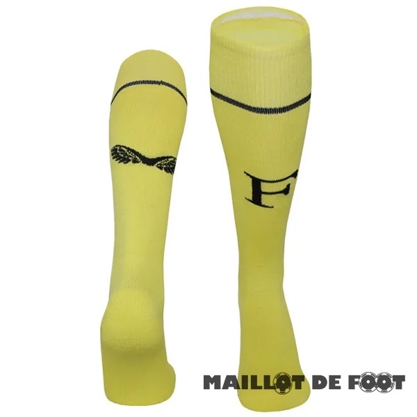 Foot Maillot Pas Cher Fourth Chaussette Feyenoord Rotterdam 2023 2024 Jaune