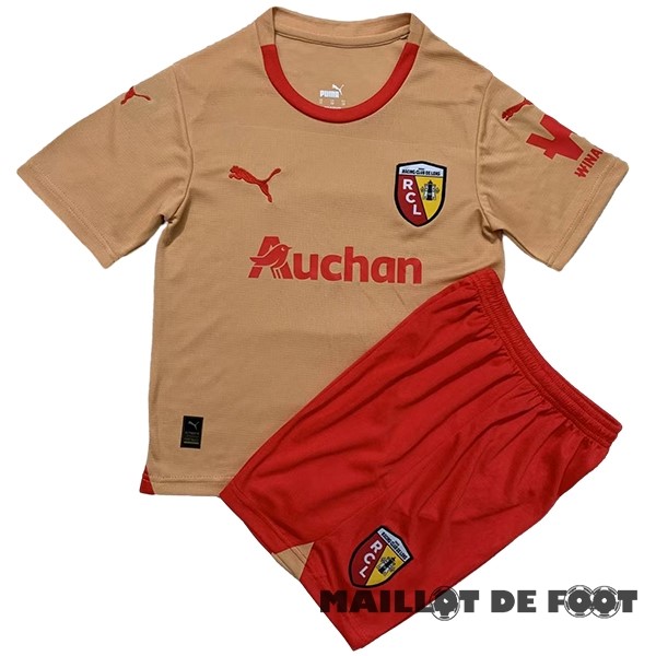 Foot Maillot Pas Cher Fourth Conjunto De Enfant RC Lens 2023 2024 Orange