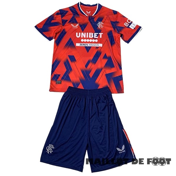 Foot Maillot Pas Cher Fourth Conjunto De Homme Rangers 2023 2024 Rouge