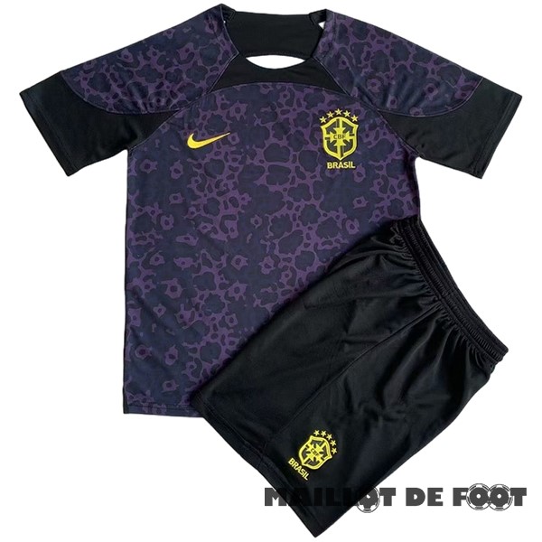 Foot Maillot Pas Cher Gardien Conjunto De Enfant Allemagne 2023 Purpura Noir
