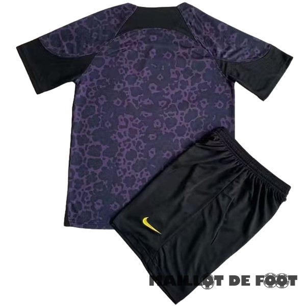Foot Maillot Pas Cher Gardien Conjunto De Enfant Allemagne 2023 Purpura Noir