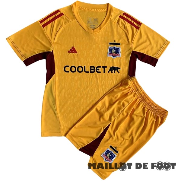 Foot Maillot Pas Cher Gardien Conjunto De Homme Colo Colo 2023 2024 Jaune