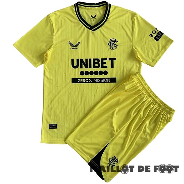 Foot Maillot Pas Cher Gardien Conjunto De Homme Rangers 2023 2024 Jaune
