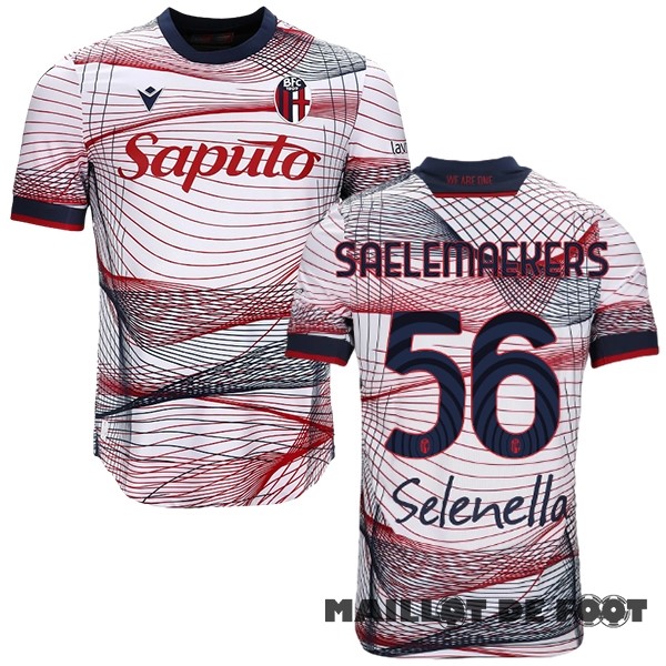 Foot Maillot Pas Cher NO.56 SAELEMAEKERS Thailande Third Maillot Bologna 2023 2024 Blanc