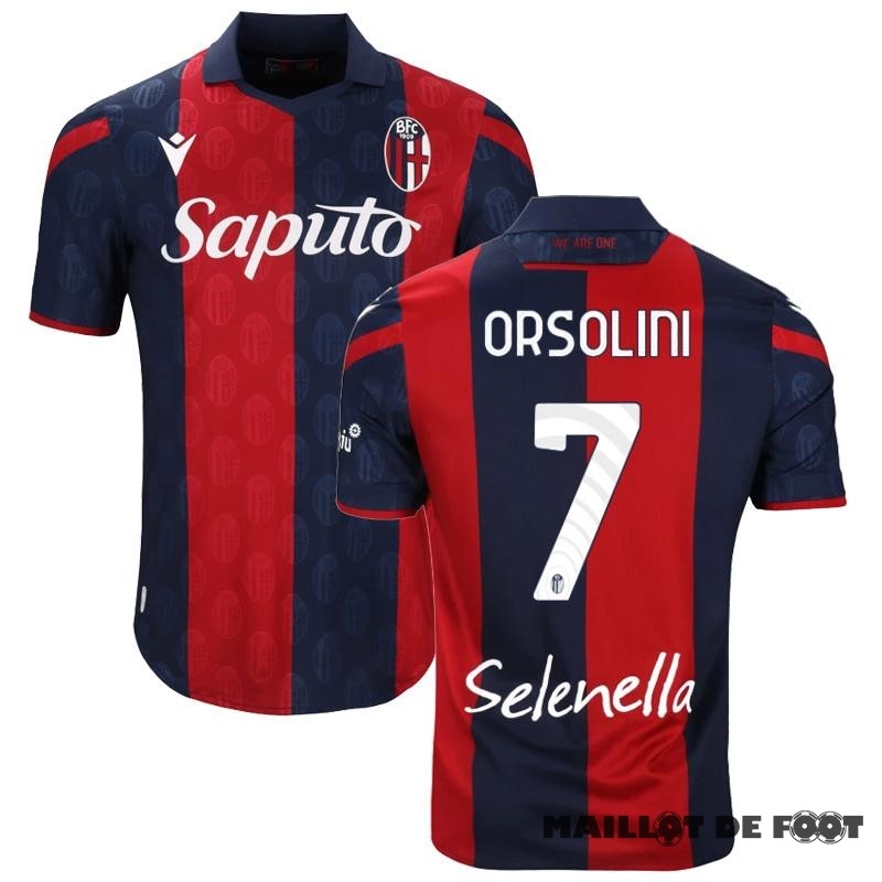 Foot Maillot Pas Cher NO.7 ORSOLINI Thailande Domicile Maillot Bologna 2023 2024 Rouge