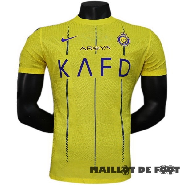Foot Maillot Pas Cher NO.7 Ronaldo Thailande Domicile Joueurs Maillot Al Nassr 2023 2024 Jaune