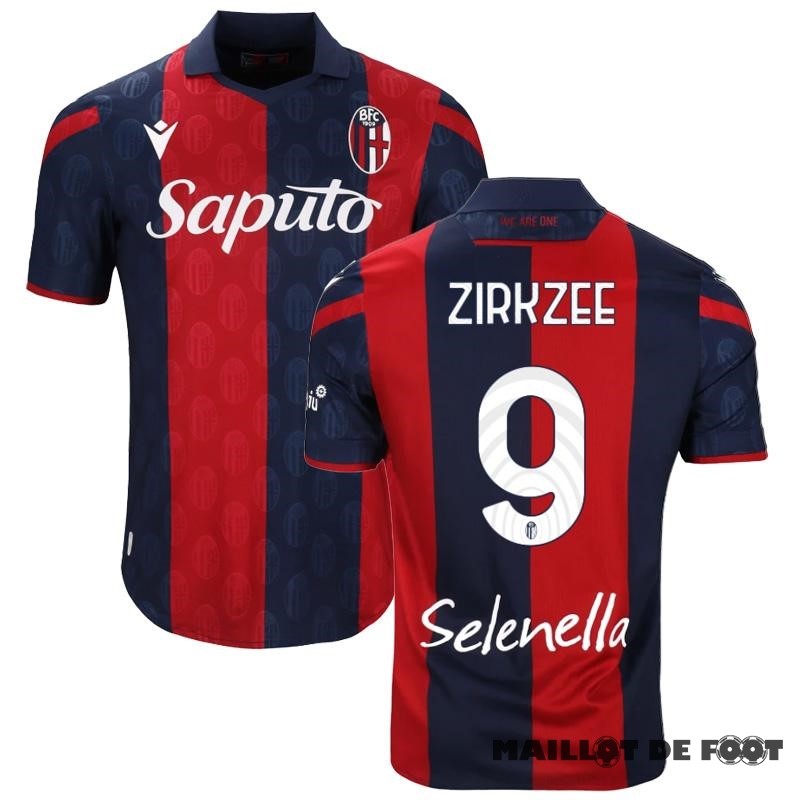 Foot Maillot Pas Cher NO.9 ZIRKZEE Thailande Domicile Maillot Bologna 2023 2024 Rouge
