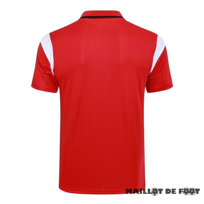 Foot Maillot Pas Cher Polo AC Milan 2023 2024 Rouge Noir Blanc