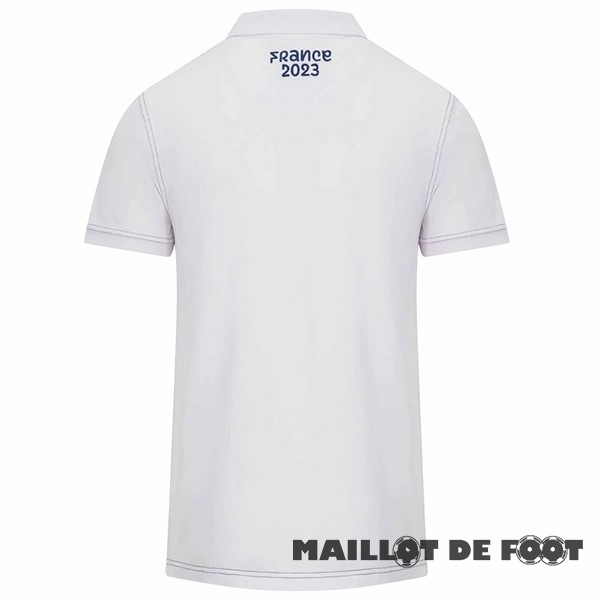Foot Maillot Pas Cher Rugby Polo France 2023 Blanc