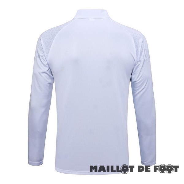Foot Maillot Pas Cher Sudadera Entrainement AC Milan 2023 2024 Blanc Rouge