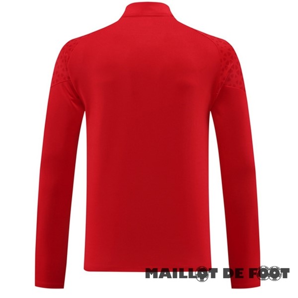 Foot Maillot Pas Cher Sudadera Entrainement AC Milan 2023 2024 Noir I Rouge