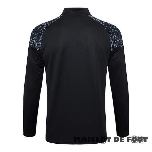 Foot Maillot Pas Cher Sudadera Entrainement AC Milan 2023 2024 Noir Rouge Gris