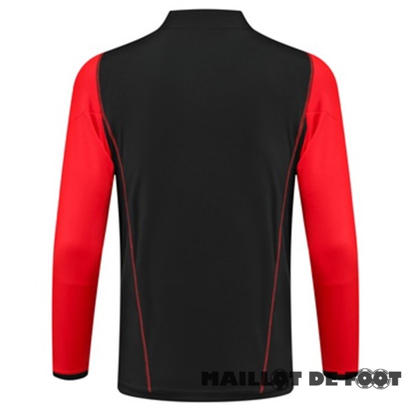 Foot Maillot Pas Cher Sudadera Entrainement AS Roma 2023 2024 Noir Rouge