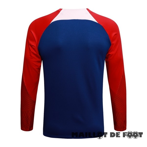 Foot Maillot Pas Cher Sudadera Entrainement Atlético Madrid 2023 2024 Bleu Rouge Rose