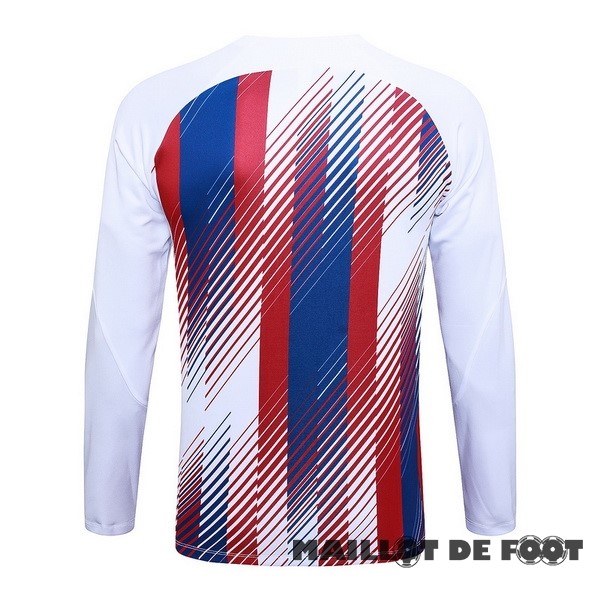 Foot Maillot Pas Cher Sudadera Entrainement Barcelona 2023 2024 Rouge Blanc Bleu