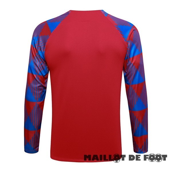 Foot Maillot Pas Cher Sudadera Entrainement Barcelona 2023 2024 Rouge Bleu