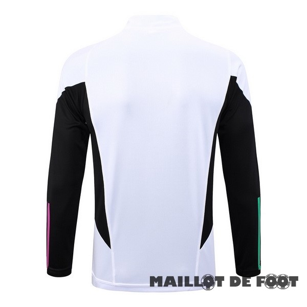 Foot Maillot Pas Cher Sudadera Entrainement Bayern Múnich 2023 2024 Blanc Noir Purpura