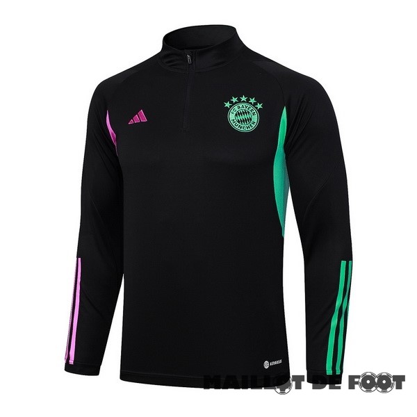 Foot Maillot Pas Cher Sudadera Entrainement Bayern Múnich 2023 2024 Noir Purpura Vert