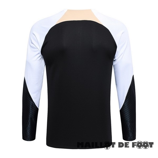 Foot Maillot Pas Cher Sudadera Entrainement Chelsea 2023 2024 Noir Blanc