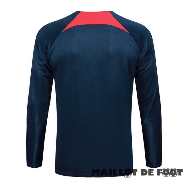 Foot Maillot Pas Cher Sudadera Entrainement Paris Saint Germain 2023 2024 Bleu Marine I Rouge