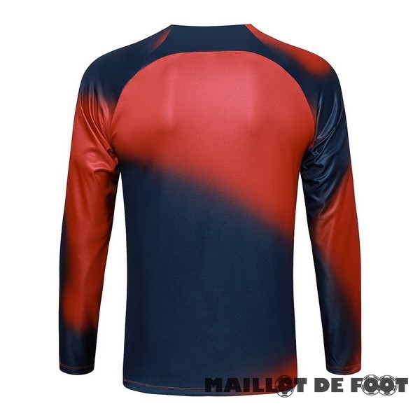Foot Maillot Pas Cher Sudadera Entrainement Paris Saint Germain 2023 2024 Bleu Marine Rouge