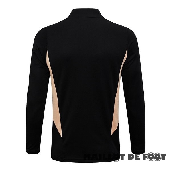 Foot Maillot Pas Cher Sudadera Entrainement Real Madrid 2023 2024 Noir Jaune