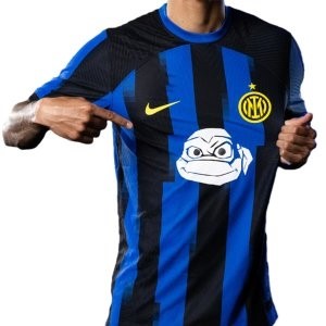 Foot Maillot Pas Cher Thailande Domicile II Joueurs Maillot Inter Milán 2023 2024 Bleu Blanc
